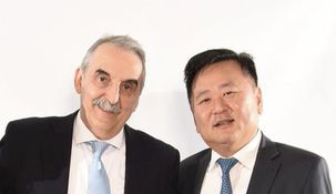 Guillermo Moreno junto a Alejandro Kim.