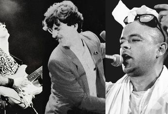 Gustavo Cerati, Charly García y Luca Prodan la noche del 13 de octubre de 1985. Gustavo Cerati, Charly García y Luca Prodan la noche del 13 de octubre de 1985.