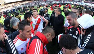 De River al campo tras su retiro del fútbol