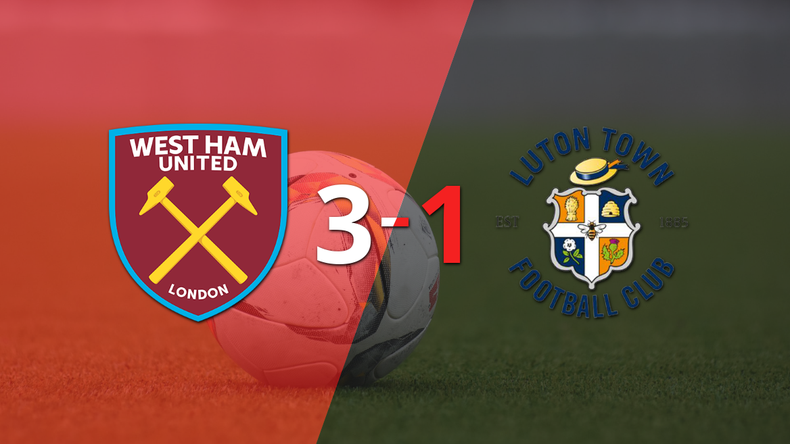West Ham United logra remontada y gana 3-1 a Luton Town