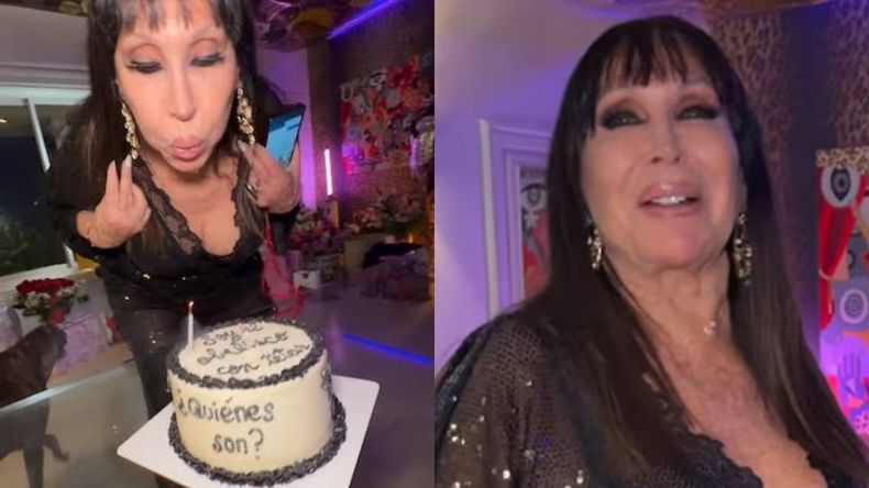 Moria festejó sus 80 con su única hija y sus nietos en una velada privada.