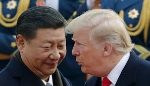 Donald Trump junto a Xi Jinping. Donald Trump junto a Xi Jinping.