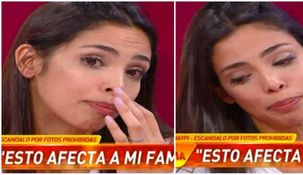 Maypi Delgado lloró en vivo por las fotos hot: Se creen que sos put... porque mandaste una foto