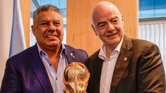 Tapia e Infantino mantienen una fraternal relación. Tapia e Infantino mantienen una fraternal relación.