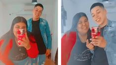 Camila junto a su hermano Thiago, participante de Gran Hermano. Camila junto a su hermano Thiago, participante de Gran Hermano.