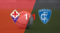 reparto de puntos en el empate a uno entre fiorentina y empoli
