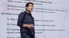 El economista de 69 años disertó en Expoagro 2026, en San Nicolás. El economista de 69 años disertó en Expoagro 2026, en San Nicolás.