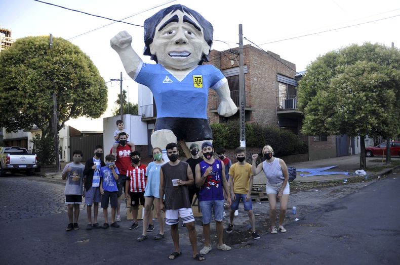 Uno de los muñecos más elegidos del 2020 fue el de Diego Maradona.