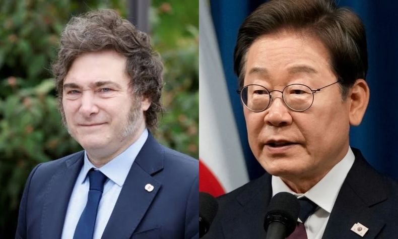 Javier Milei y Lee Jae-myung.