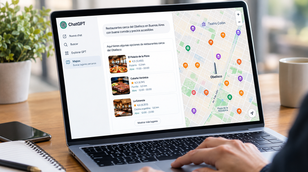 La compoañìa dirigida por Sam Altman presentó ChatGPT Mapas.