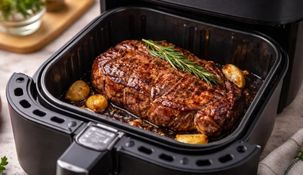 Cómo lograr una carne jugosa en freidora de aire en pocos pasos.