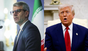 Esmail Baghaei y Donald Trump.