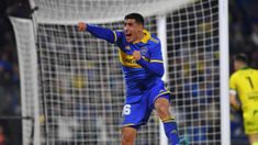Merentiel metió el primer tanto de Boca. Merentiel metió el primer tanto de Boca.