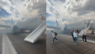Los pasajeros fueron evacuados y se reprogramó el vuelo.
