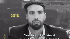 El momento que Azzaro apareció en el clip oficial del Balón de Oro. El momento que Azzaro apareció en el clip oficial del Balón de Oro.