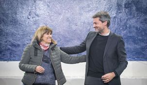 El funcionario durante el evento en el club Agronomía Central.