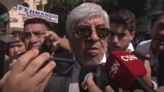 Hugo Moyano llegó al Congreso para la apertura de sesiones ordinarias.