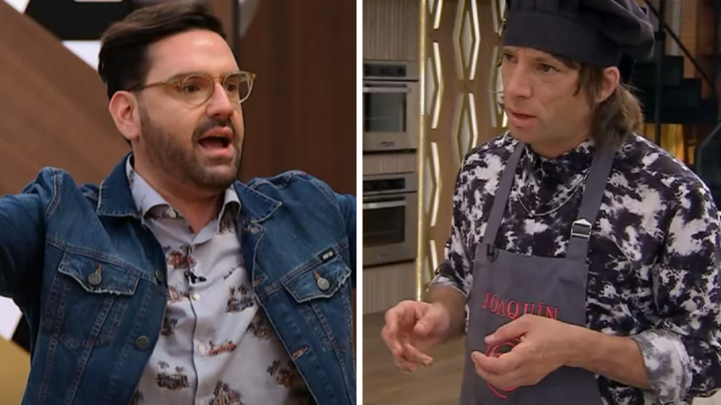 El jurado y el cantante se cruzaron fuerte en MasterChef Celebrity.