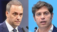 Manuel Adorni y Axel Kicillof. Manuel Adorni y Axel Kicillof.