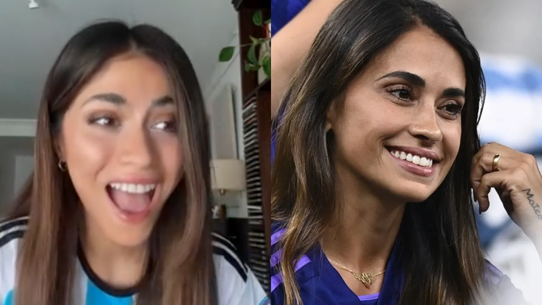 La joven argentina que se hizo viral porque dice parecerse a Antonela Roccuzzo.