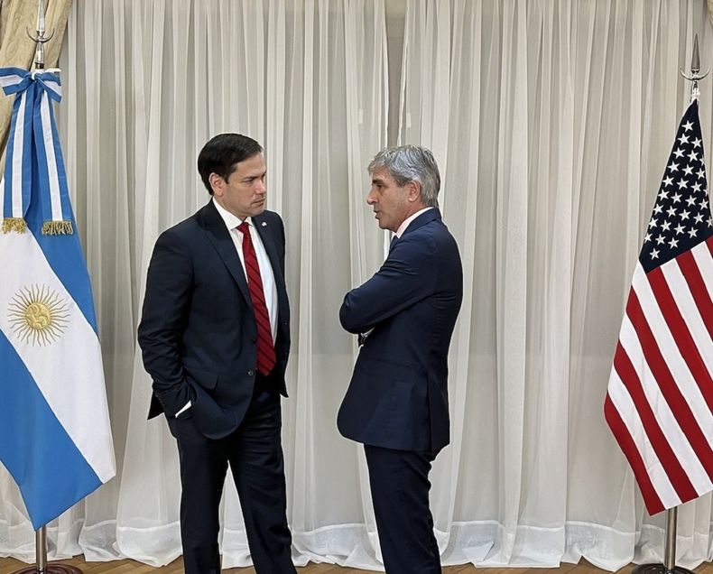 Luis Caputo y Marco Rubio.