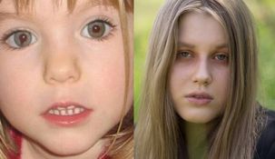 Madeleine McCann en una imagen de niña y la joven polaca.