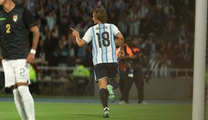 Nico Paz metió el segundo gol para la Selección argentina ante Bolivia en Córdoba.&nbsp;