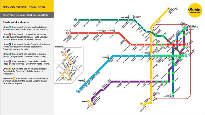 Así funcionará el transporte público en la Ciudad por la final del Mundial