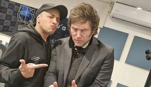 El Dipy junto a Javier Milei. El Dipy junto a Javier Milei.