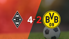 Borussia Dortmund visitó a B. Mönchengladbach y se fue goleado 4-2