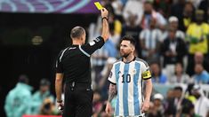 La amonestación que recibió Messi. La amonestación que recibió Messi.