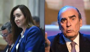 Victoria Villarruel y Guillermo Francos. Victoria Villarruel y Guillermo Francos.