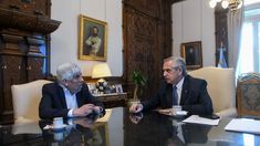 La imagen del encuentro fue publicada en la cuenta de Twitter del Presidente