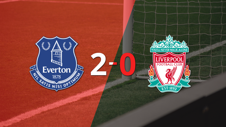 La victoria en el Derbi de Merseyside fue para Everton por 2 a 0