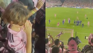 El emotivo llanto de un hincha de Inter Miami al celebrar el primer gol de Messi. El emotivo llanto de un hincha de Inter Miami al celebrar el primer gol de Messi.