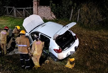 El Renault Sandero en el que viajaba María Lucila Pagani. El Renault Sandero en el que viajaba María Lucila Pagani.