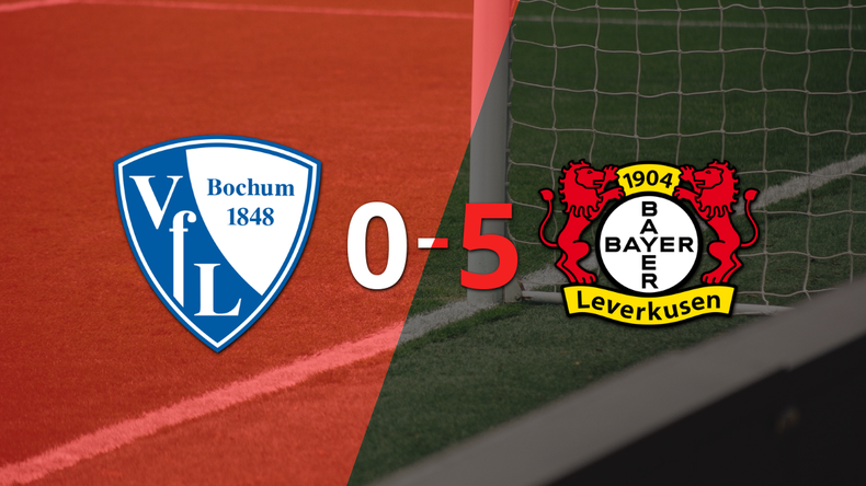 Una gran actuación de Bayer Leverkusen le da la victoria por 5 a 0 ante Bochum