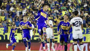 Aaron Anselmino, de 19 años, metió el gol de Boca.