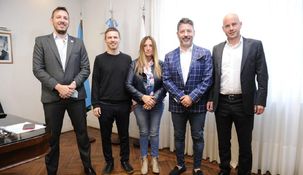 Merlo recibió a empresarios para beneficiar al desarrollo de las PyMEs.