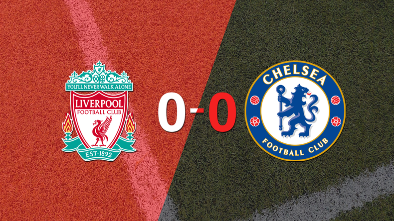 Liverpool y Chelsea no se sacaron ventaja y terminaron sin goles