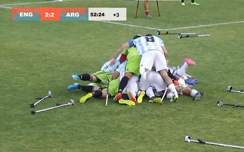 Mundial de amputados: con un gol sobre la hora