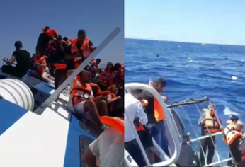 Impactántes imágenes desde el mar.&nbsp;