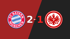 Harry Kane marca un doblete en la victoria 2-1 de Bayern Múnich ante Eintracht Frankfurt