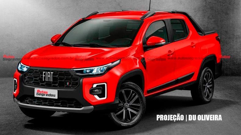 Proyección Fiat Strada 2024 por Autos Segredos.
