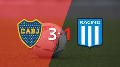 sin muchas complicaciones, boca juniors goleo 3-1 a racing club