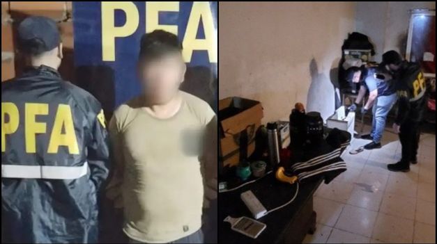 La Policía Federal realizó el procedimiento en Rosario.