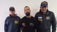 El Americano al ser detenido. El Americano al ser detenido.