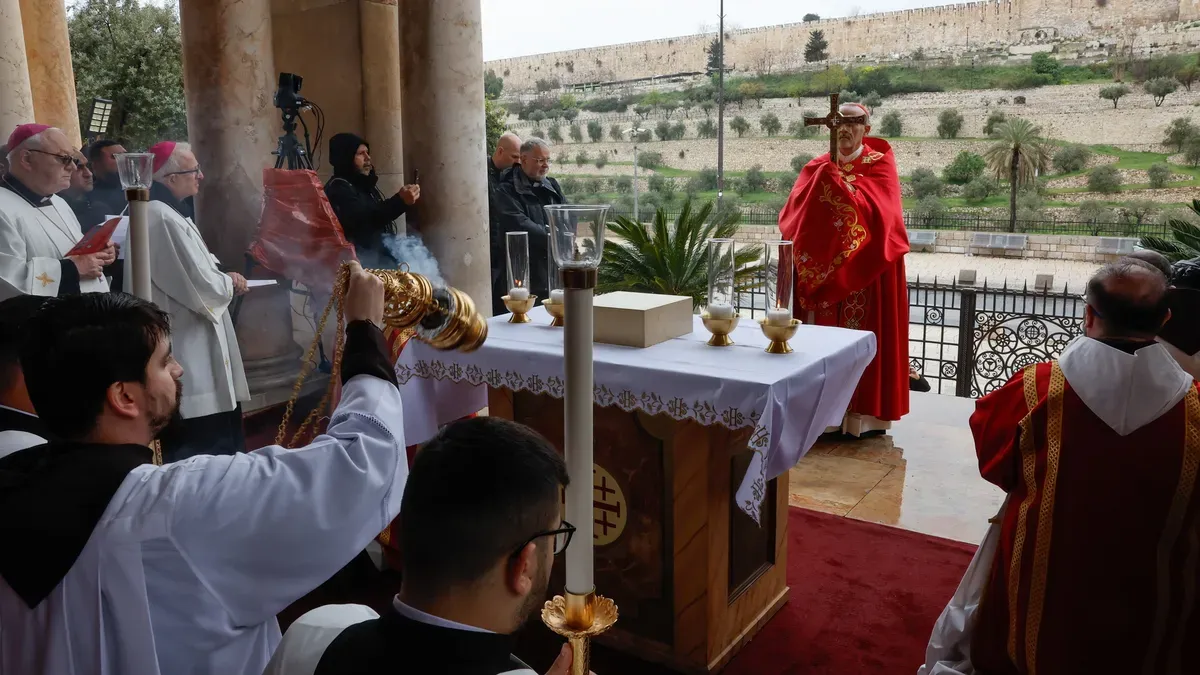Italia le reclamó a Israel por impedir la misa del Domingo de Ramos en el Santo Sepulcro: 