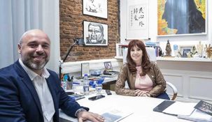 Cristina Kirchner junto a Martín “Tincho” Ascúa.