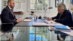 Martín Guzmán junto al presidente Alberto Fernández. Martín Guzmán junto al presidente Alberto Fernández.